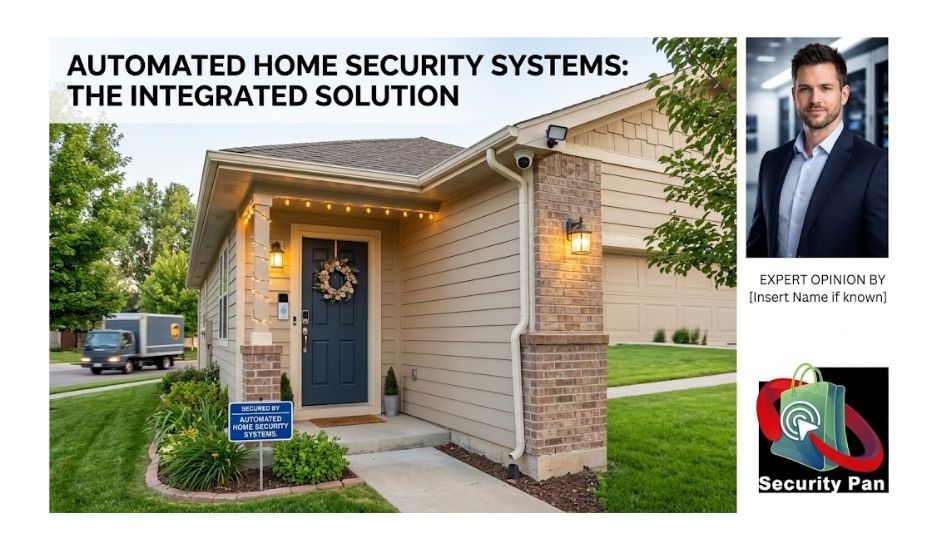Automated home security systems protecting a modern US home