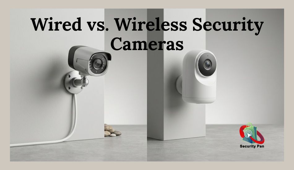 Wired and battery-powered wireless security cameras